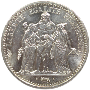 Pièce argent 10 francs Hercule