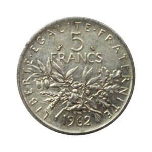 Piece argent 5 Francs Semeuse Av