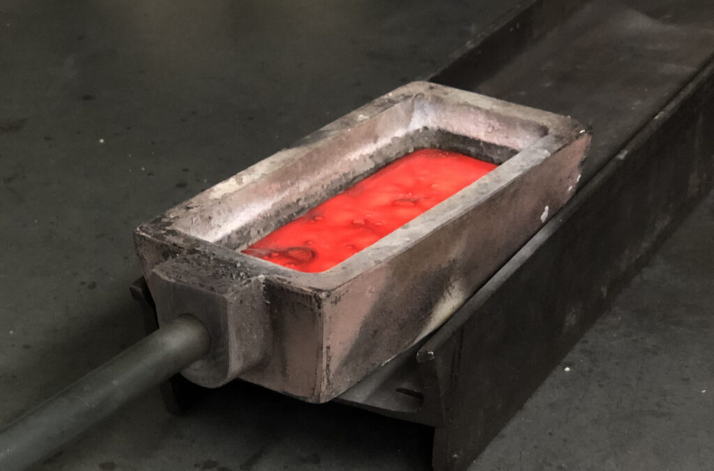 recyclage de l'or : la fonte